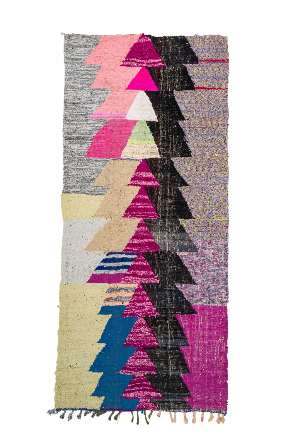 Tapete Berbere Marroquino Boucherouite 125 x 290 cm