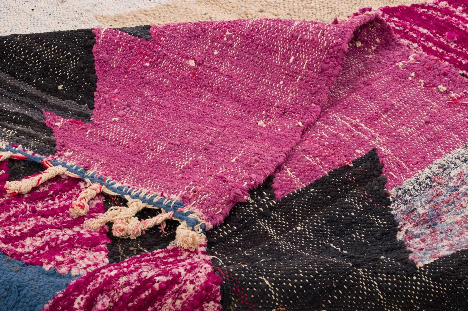 Tapete Berbere Marroquino Boucherouite 125 x 290 cm