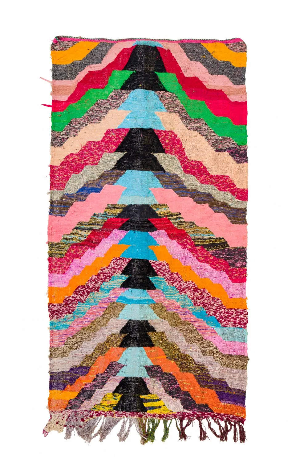 Tapete Berbere Marroquino Boucherouite 125 x 250 cm