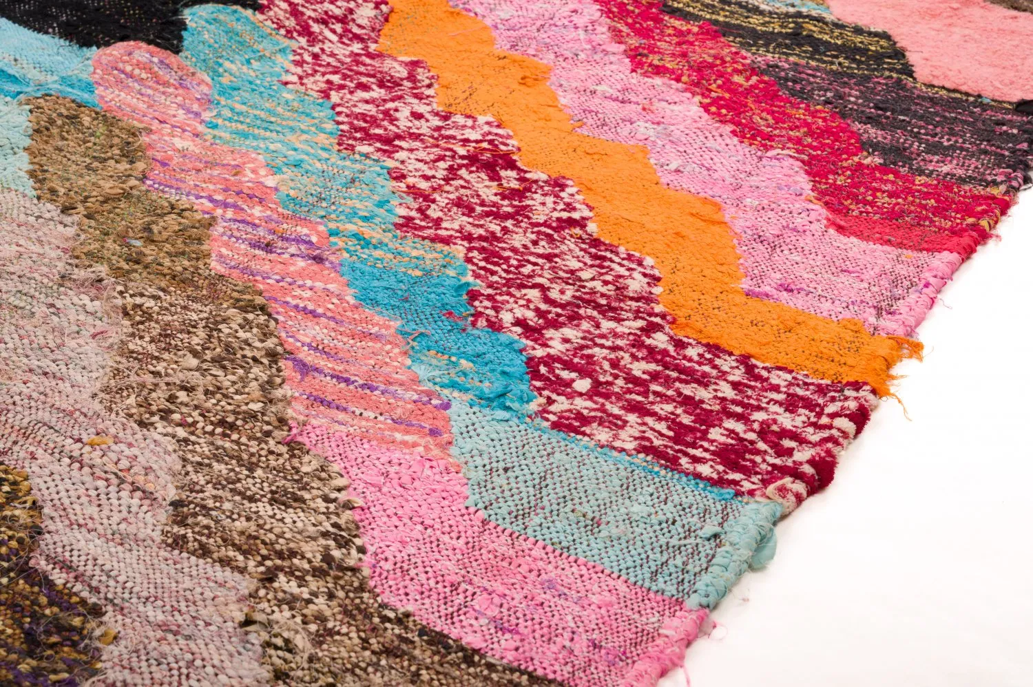 Tapete Berbere Marroquino Boucherouite 125 x 250 cm