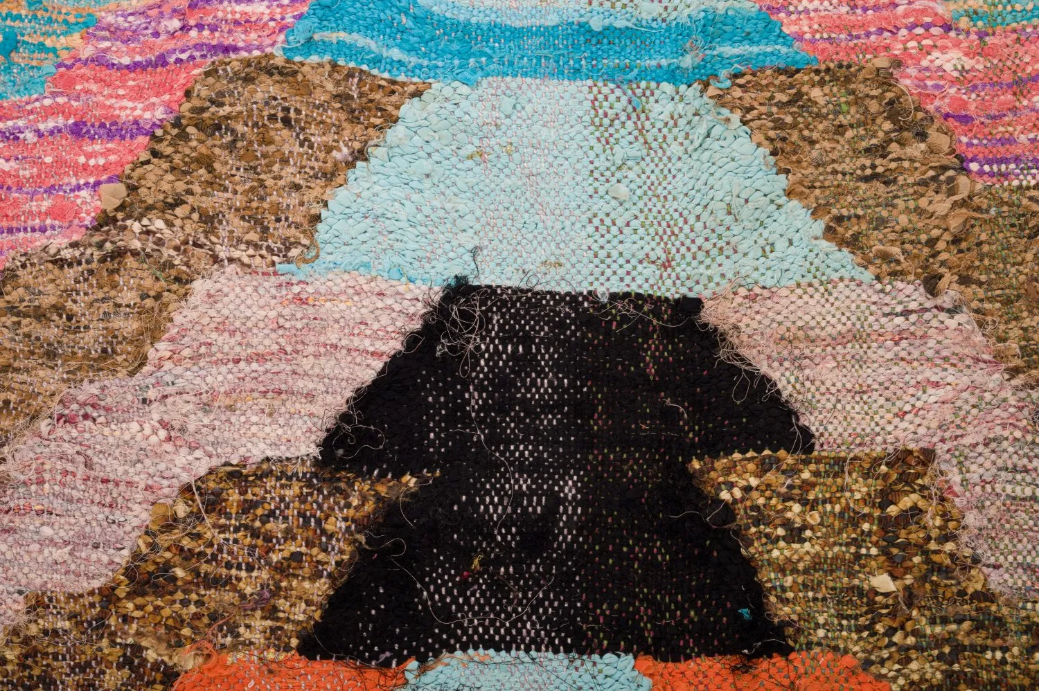 Tapete Berbere Marroquino Boucherouite 125 x 250 cm