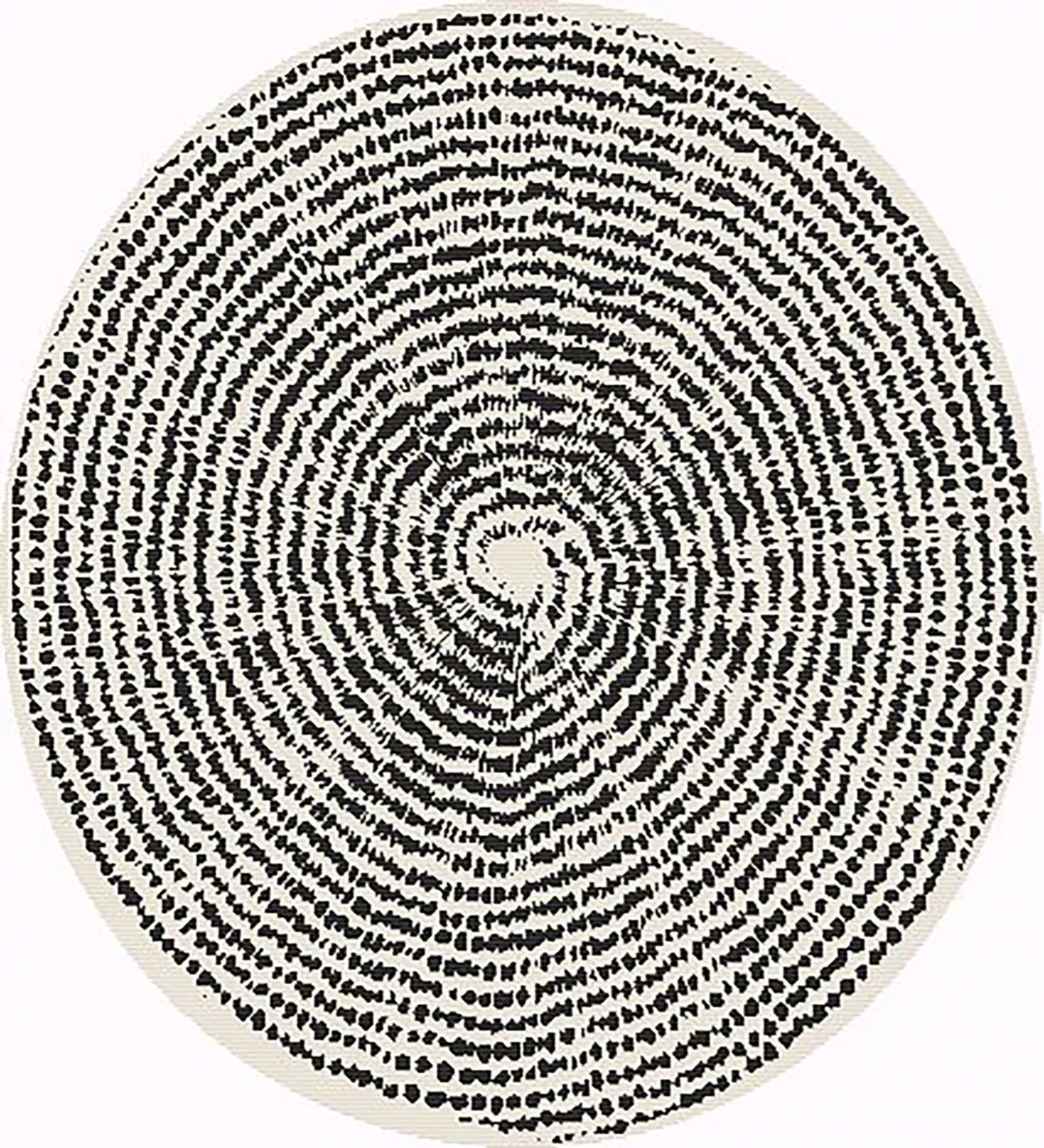 Tapete redondo - Brussels Swirl (preto)