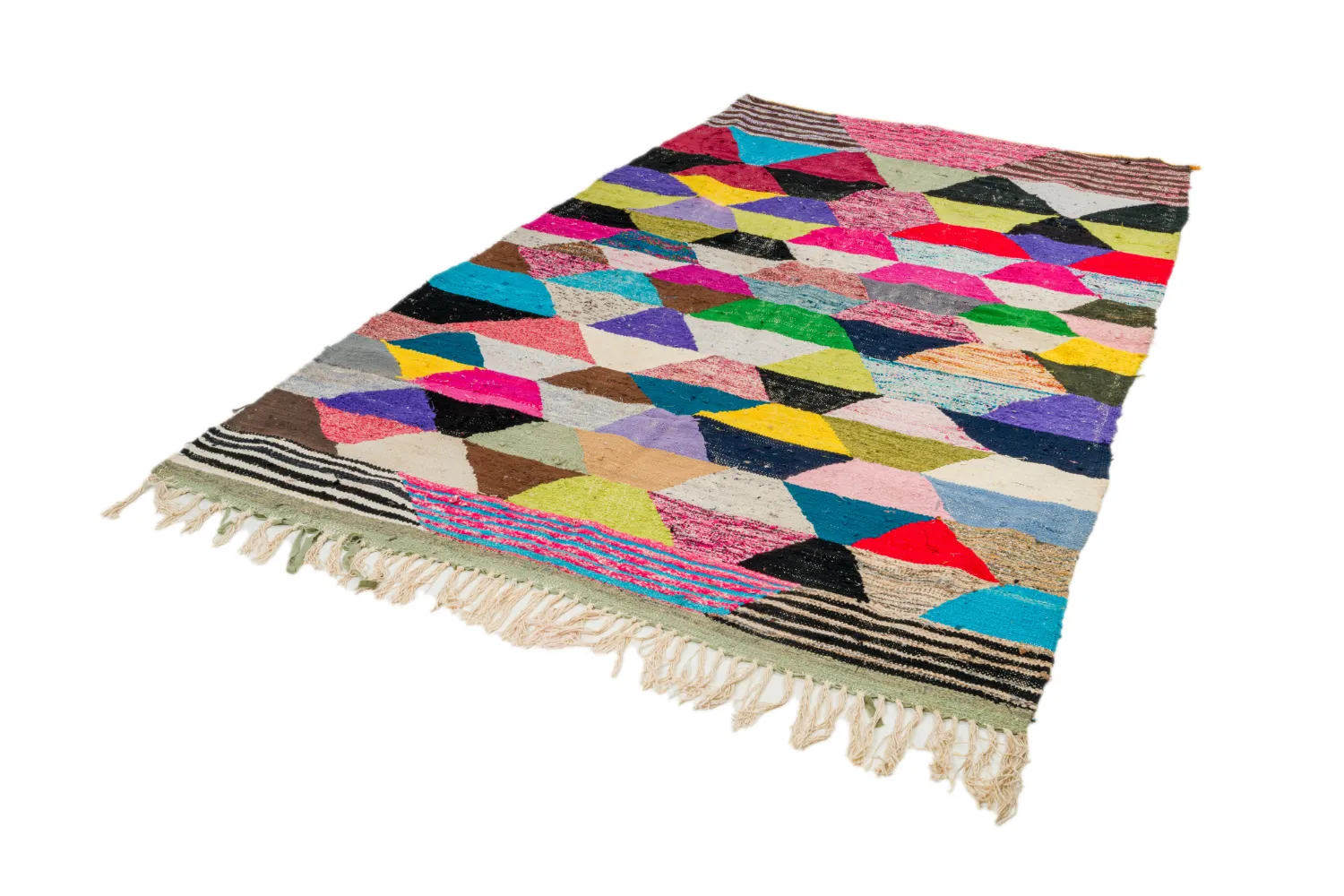 Tapete Berbere Marroquino Boucherouite 165 x 265 cm