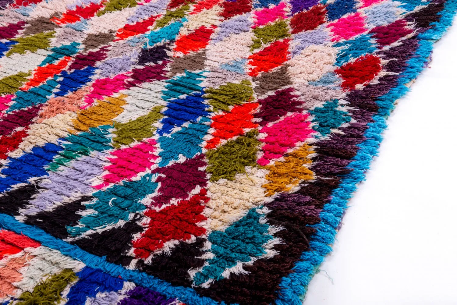 Tapete Berbere Marroquino Boucherouite 225 x 105 cm