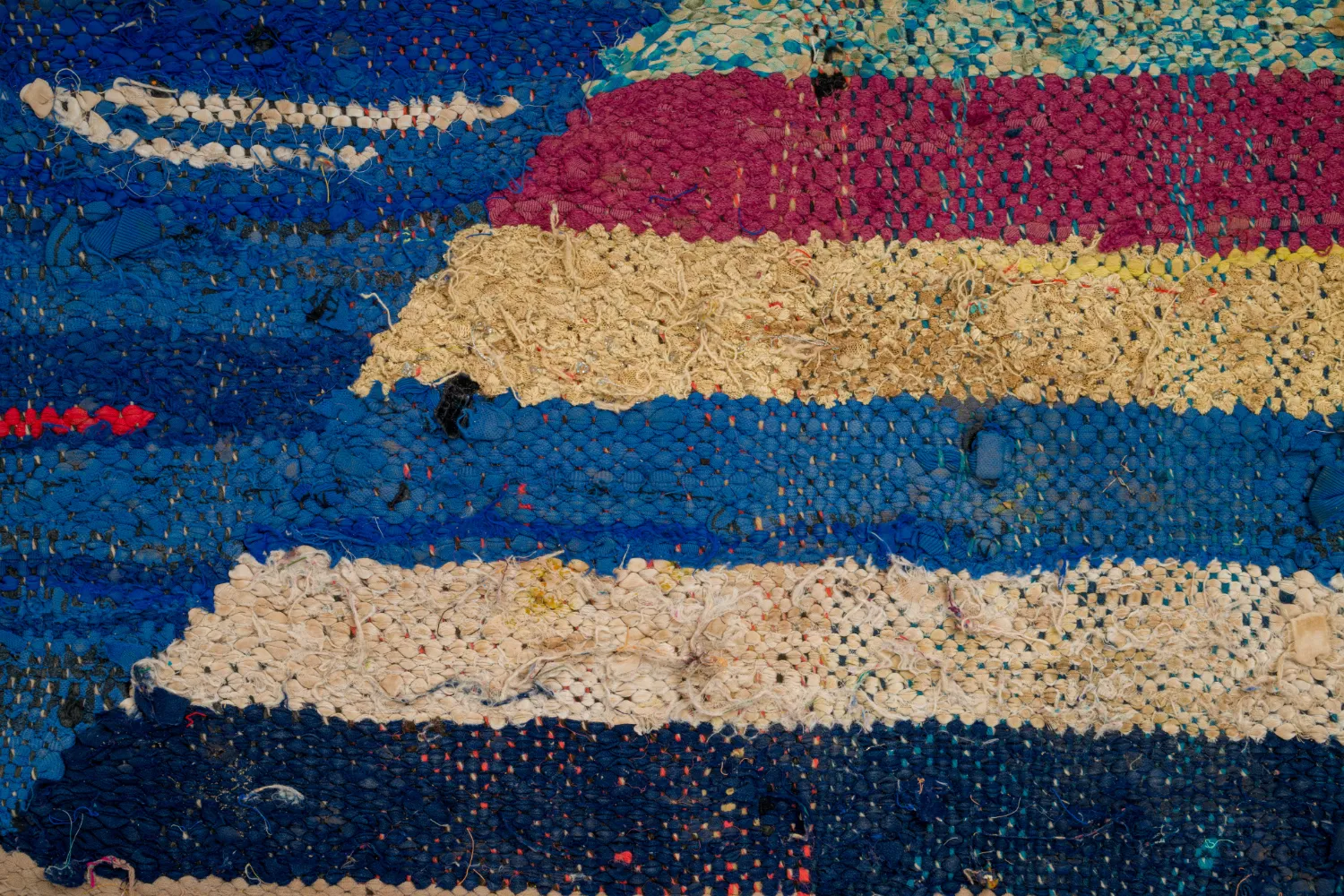 Tapete Berbere Marroquino Boucherouite 135 x 230 cm