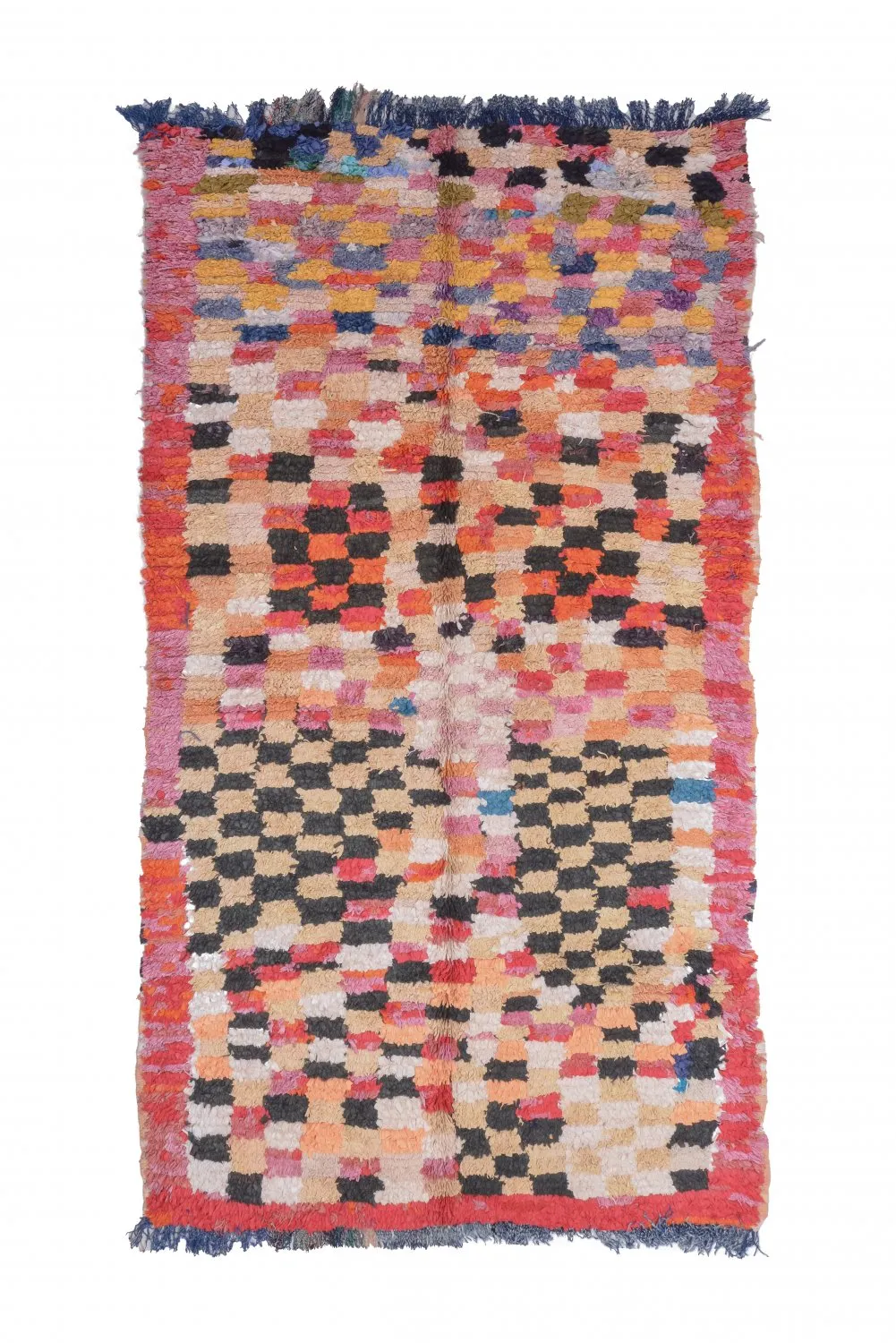Tapete Berbere Marroquino Boucherouite 280 x 145 cm