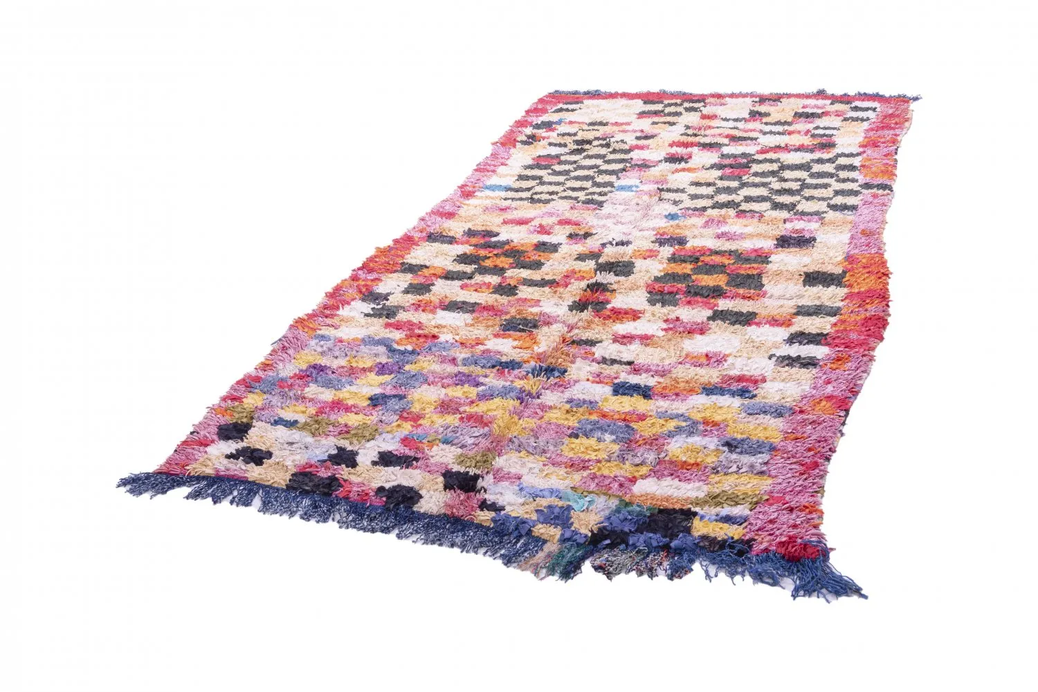 Tapete Berbere Marroquino Boucherouite 280 x 145 cm