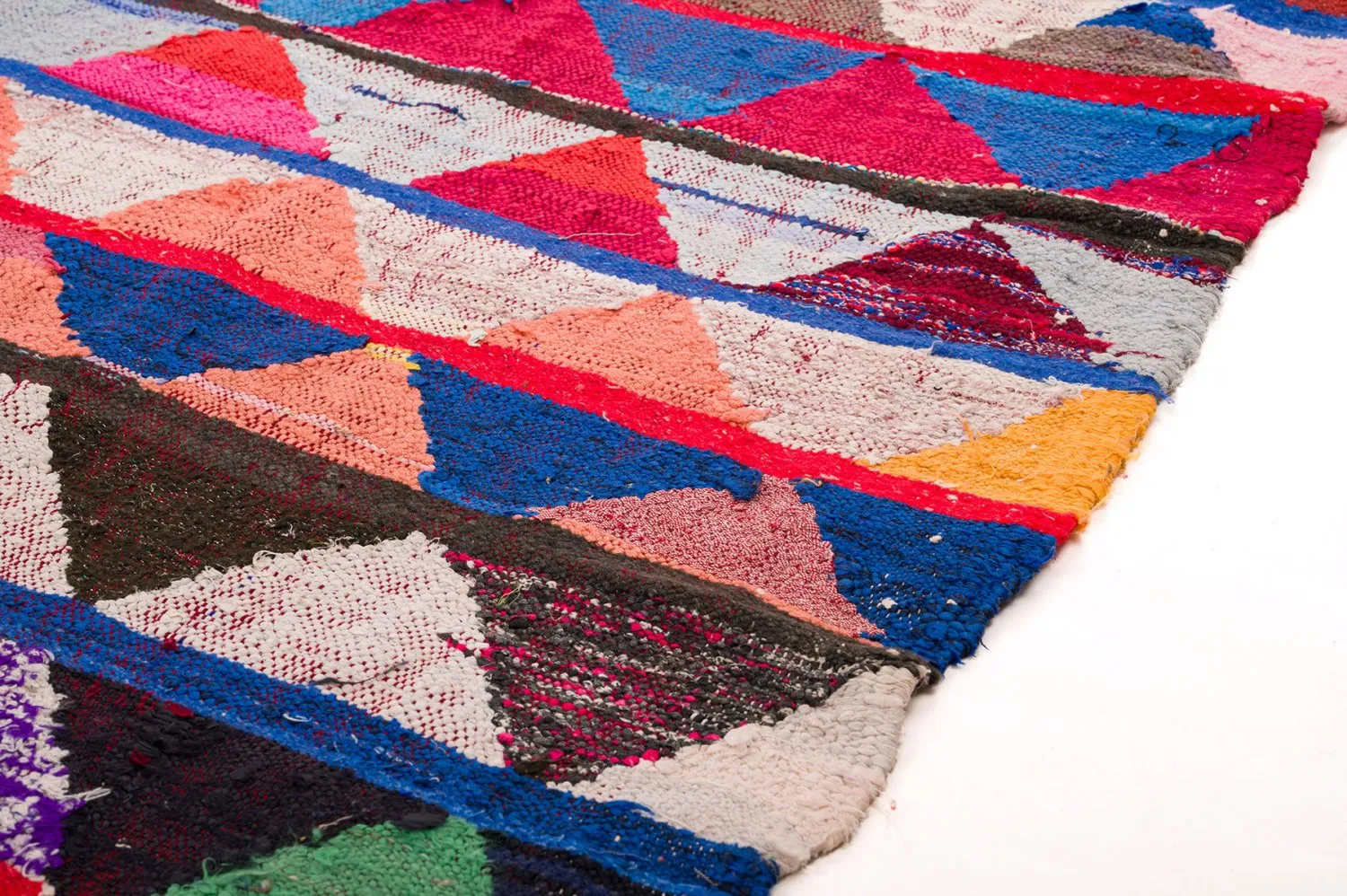 Tapete Berbere Marroquino Boucherouite 145 x 240 cm