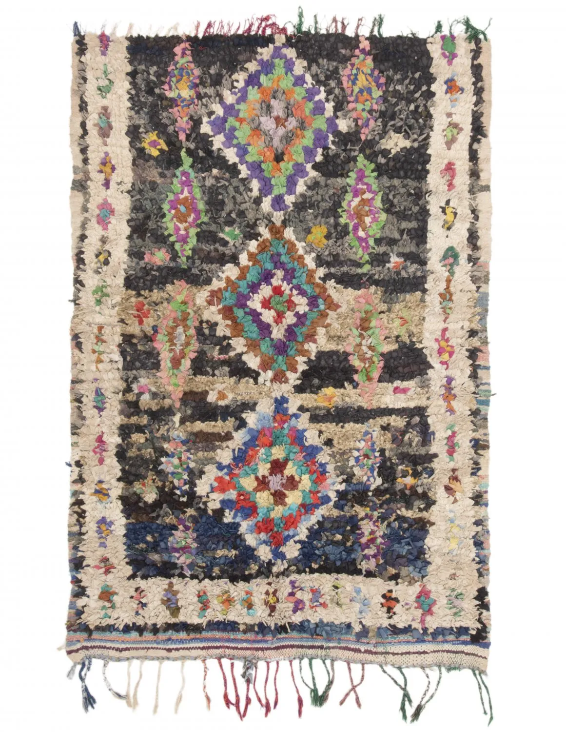Tapete Berbere Marroquino Boucherouite 175 x 115 cm