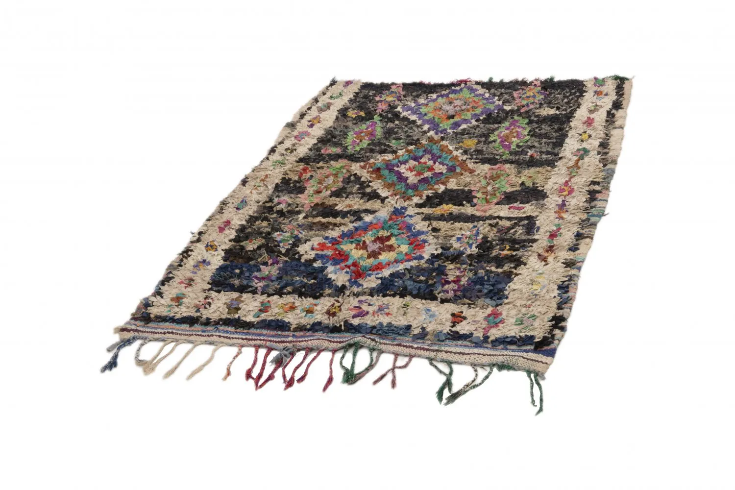 Tapete Berbere Marroquino Boucherouite 175 x 115 cm