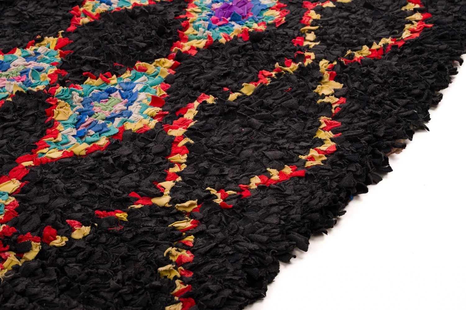 Tapete Berbere Marroquino Boucherouite 130 x 270 cm