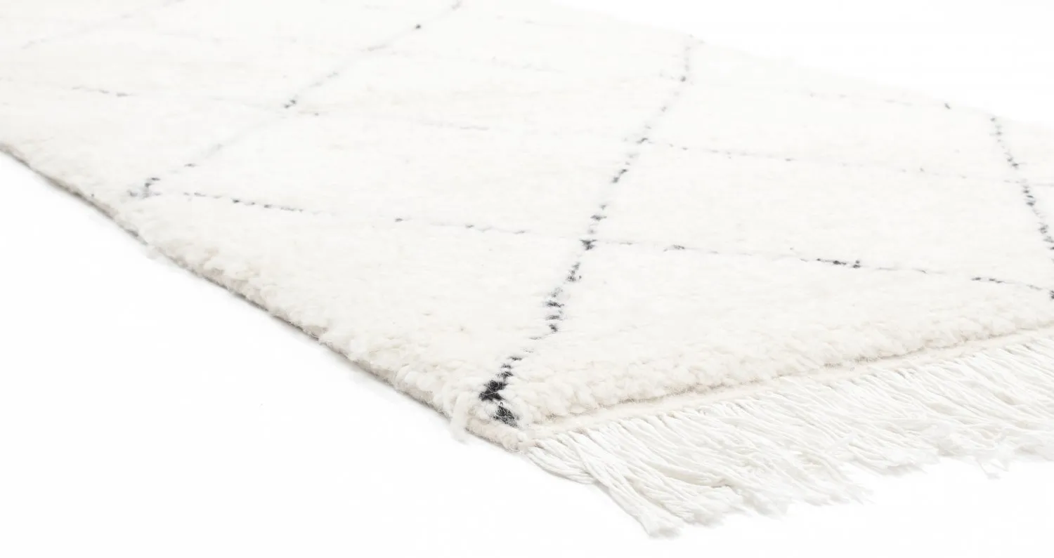 Tapete Kilim Marroquino Beni Ourain 270 x 85 cm