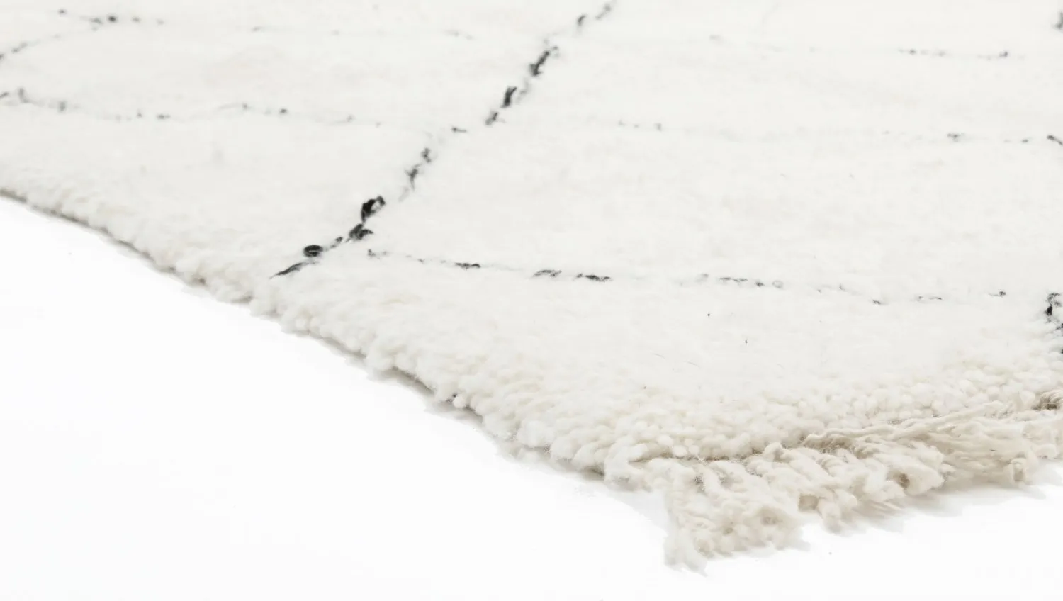 Tapete Kilim Marroquino Beni Ourain 260 x 140 cm