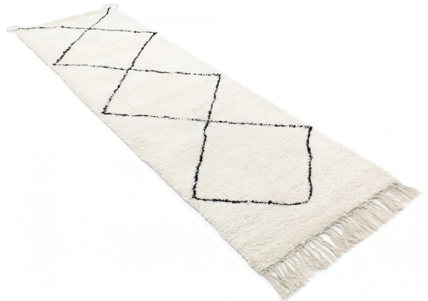 Tapete Kilim Marroquino Beni Ourain 320 x 95 cm