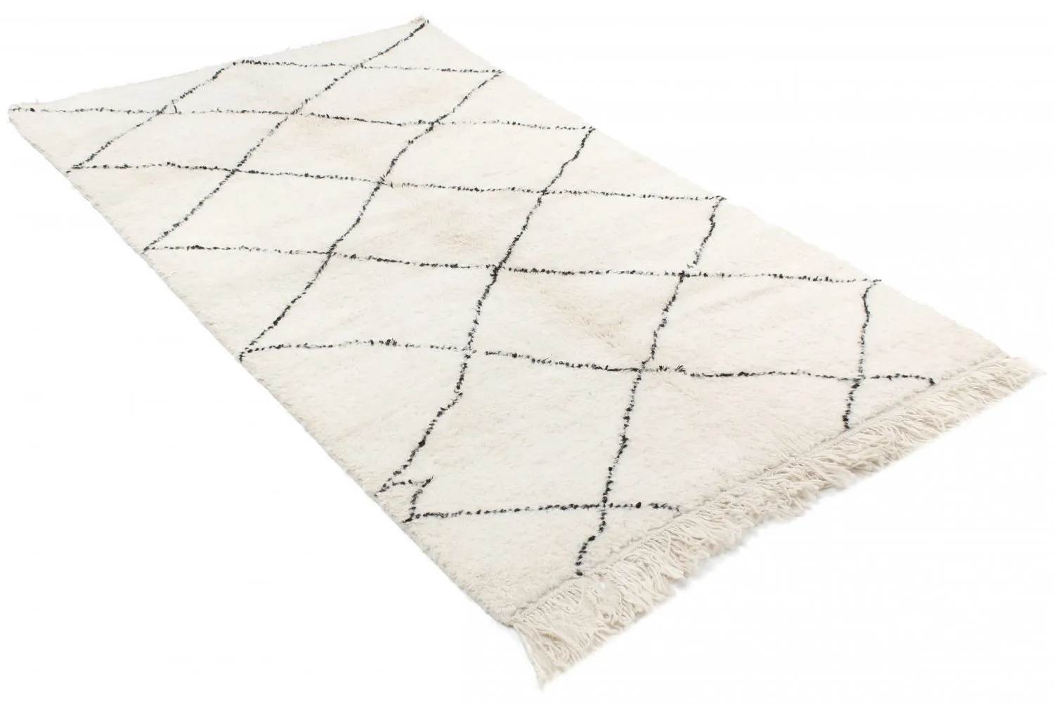 Tapete Kilim Marroquino Beni Ourain 260 x 150 cm