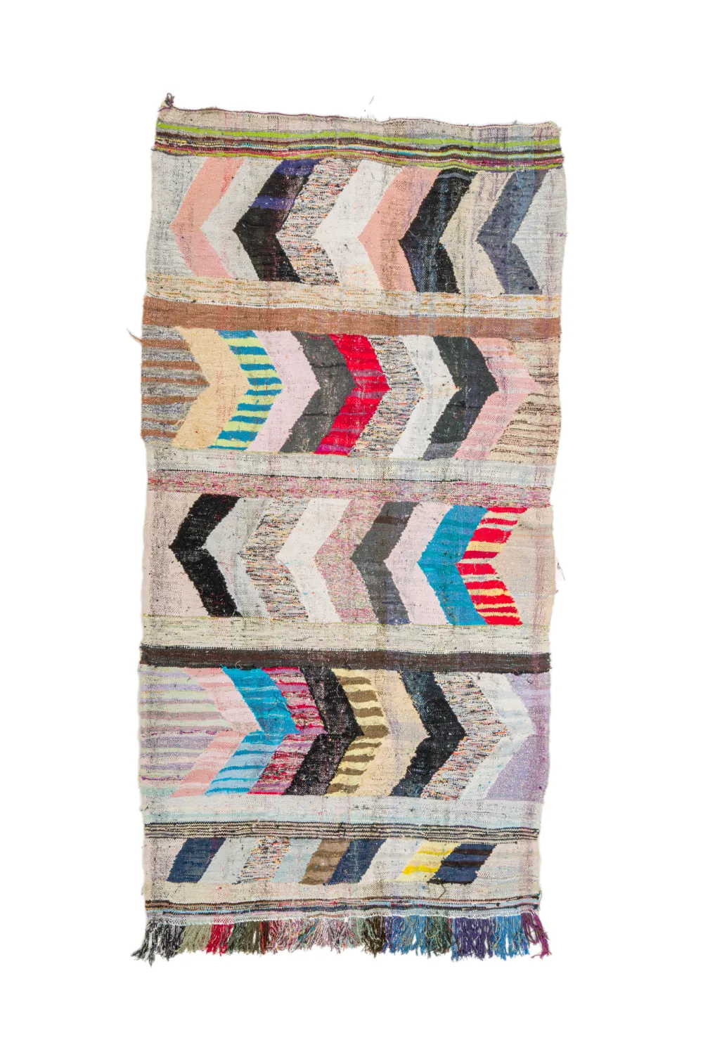 Tapete Berbere Marroquino Boucherouite 155 x 305 cm