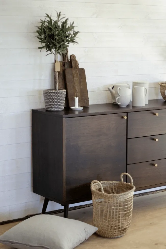 Móvel TV / Cómoda - Prime (nogueira/latão)