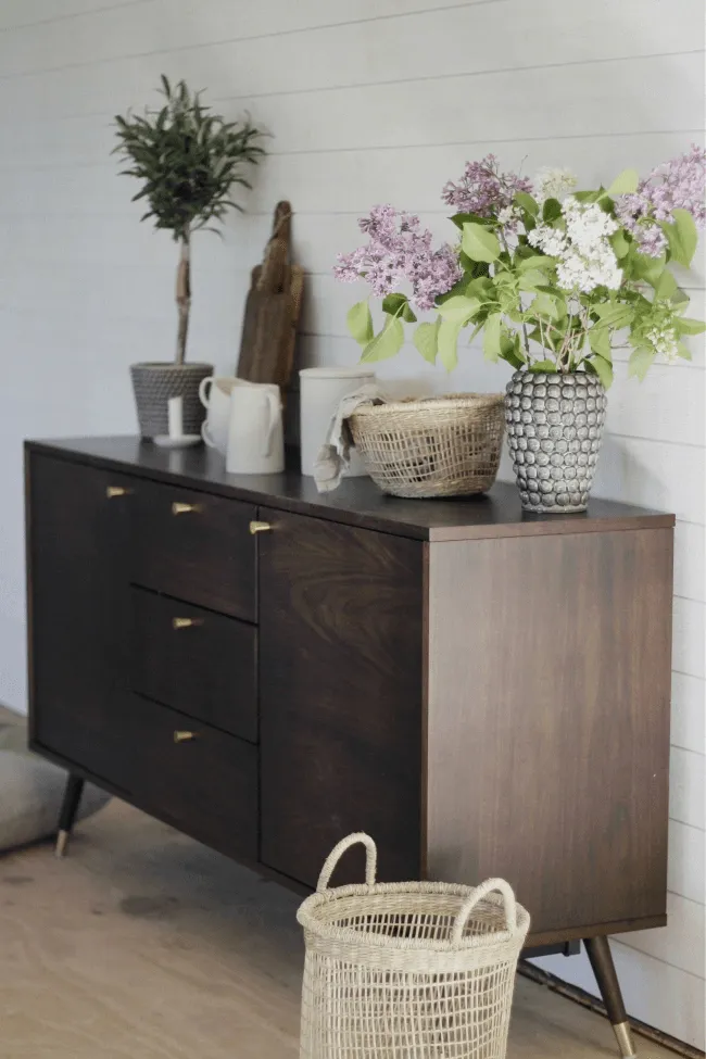 Móvel TV / Cómoda - Prime (nogueira/latão)