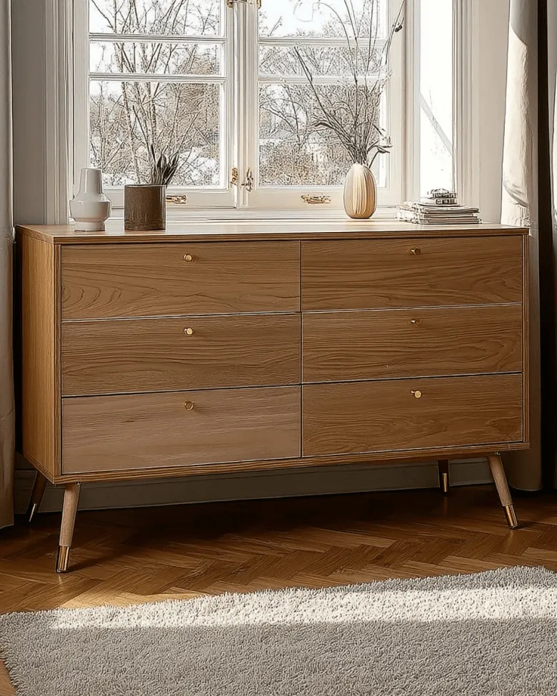 Cômoda - Prime - 6 lådor (carvalho)