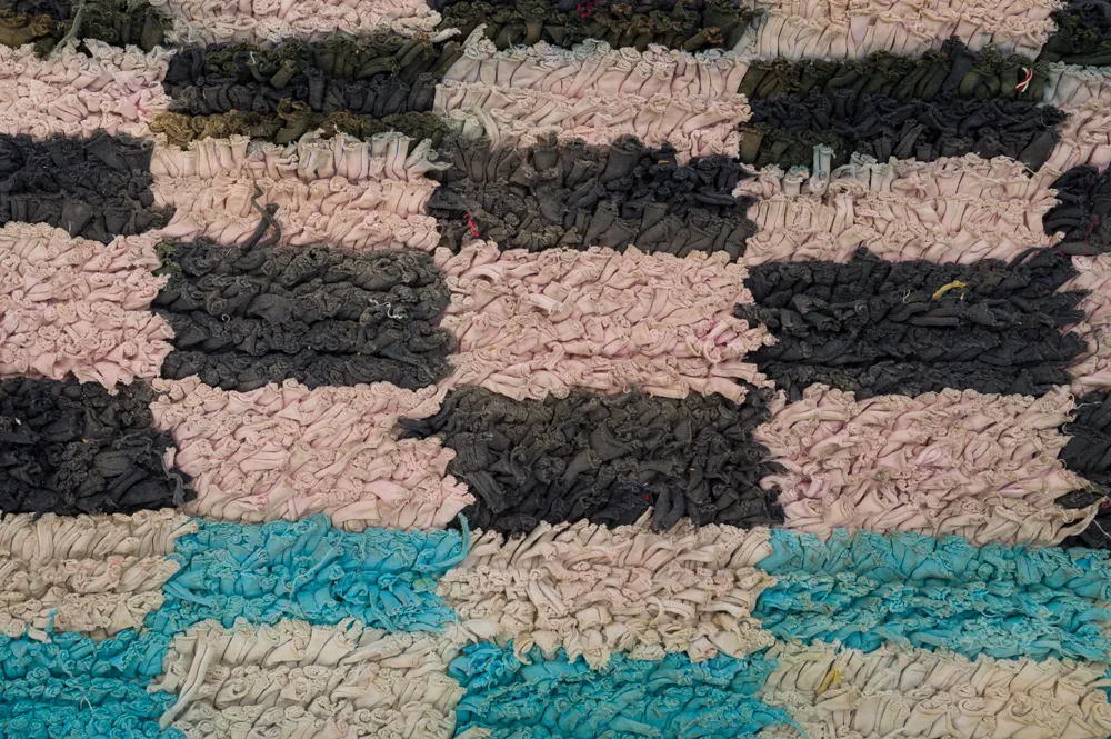 Tapete Berbere Marroquino Boucherouite 320 x 160 cm