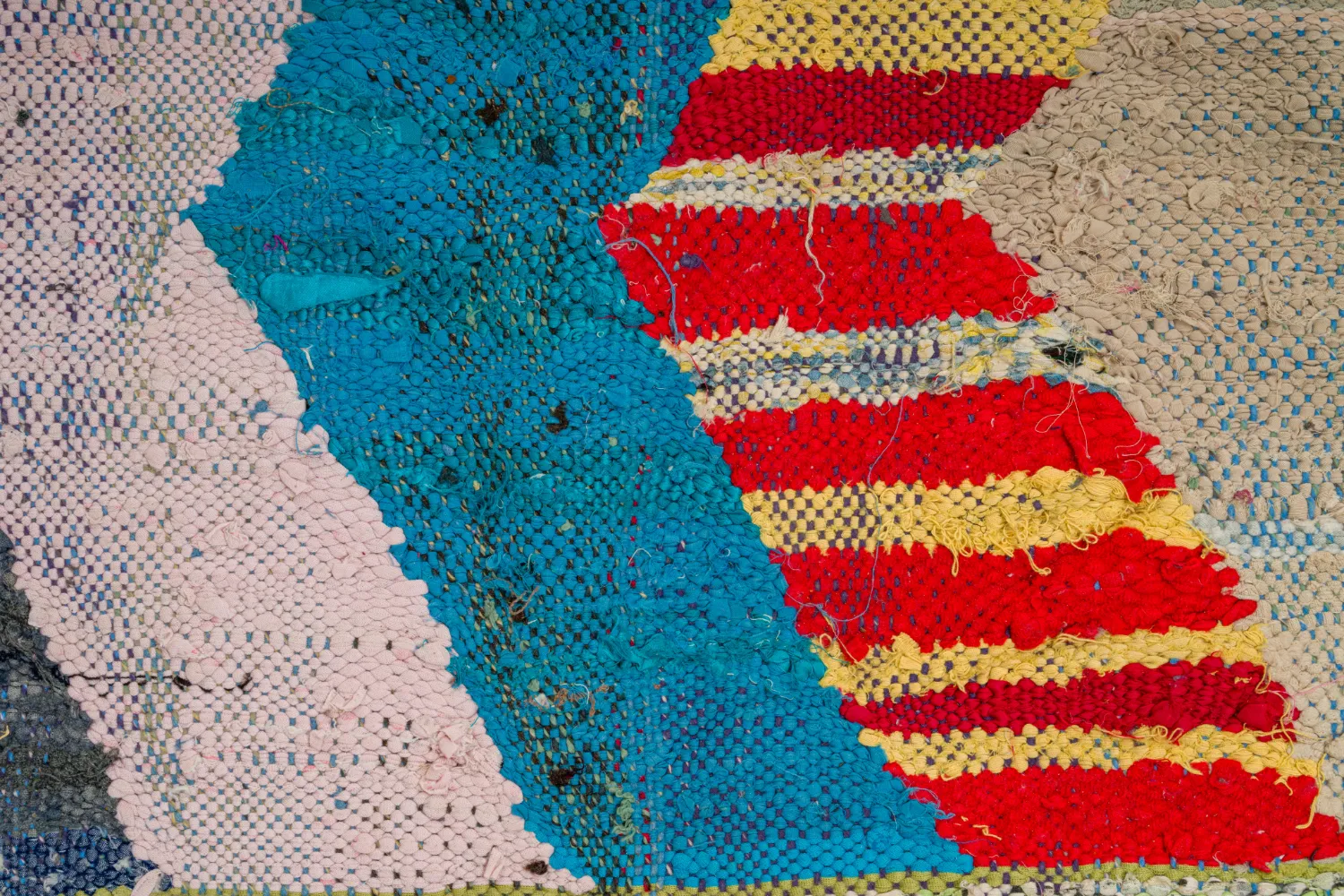 Tapete Berbere Marroquino Boucherouite 155 x 305 cm