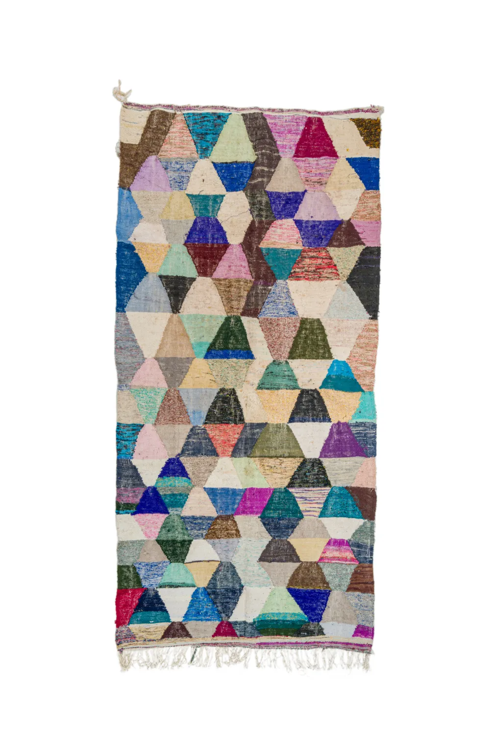 Tapete Berbere Marroquino Boucherouite 150 x 305 cm