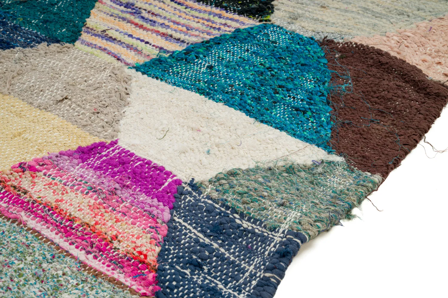 Tapete Berbere Marroquino Boucherouite 150 x 305 cm