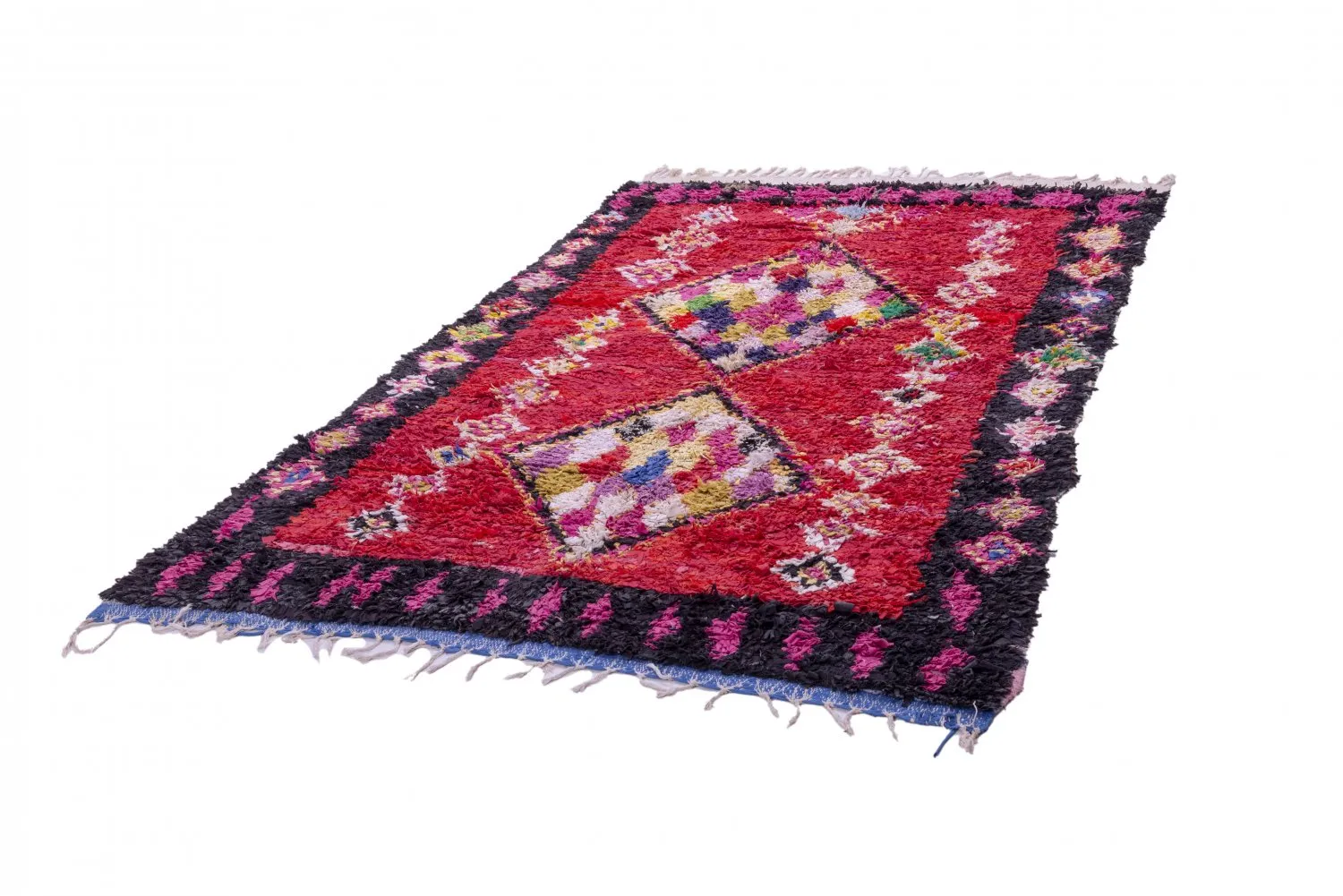 Tapete Berbere Marroquino Boucherouite 255 x 165 cm