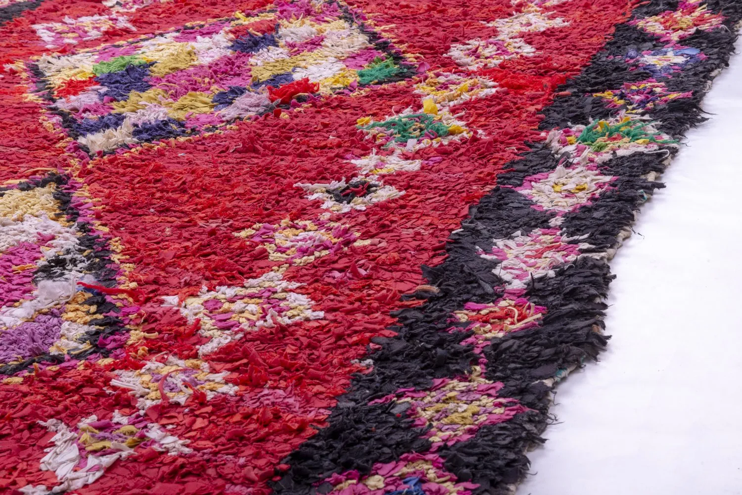 Tapete Berbere Marroquino Boucherouite 255 x 165 cm