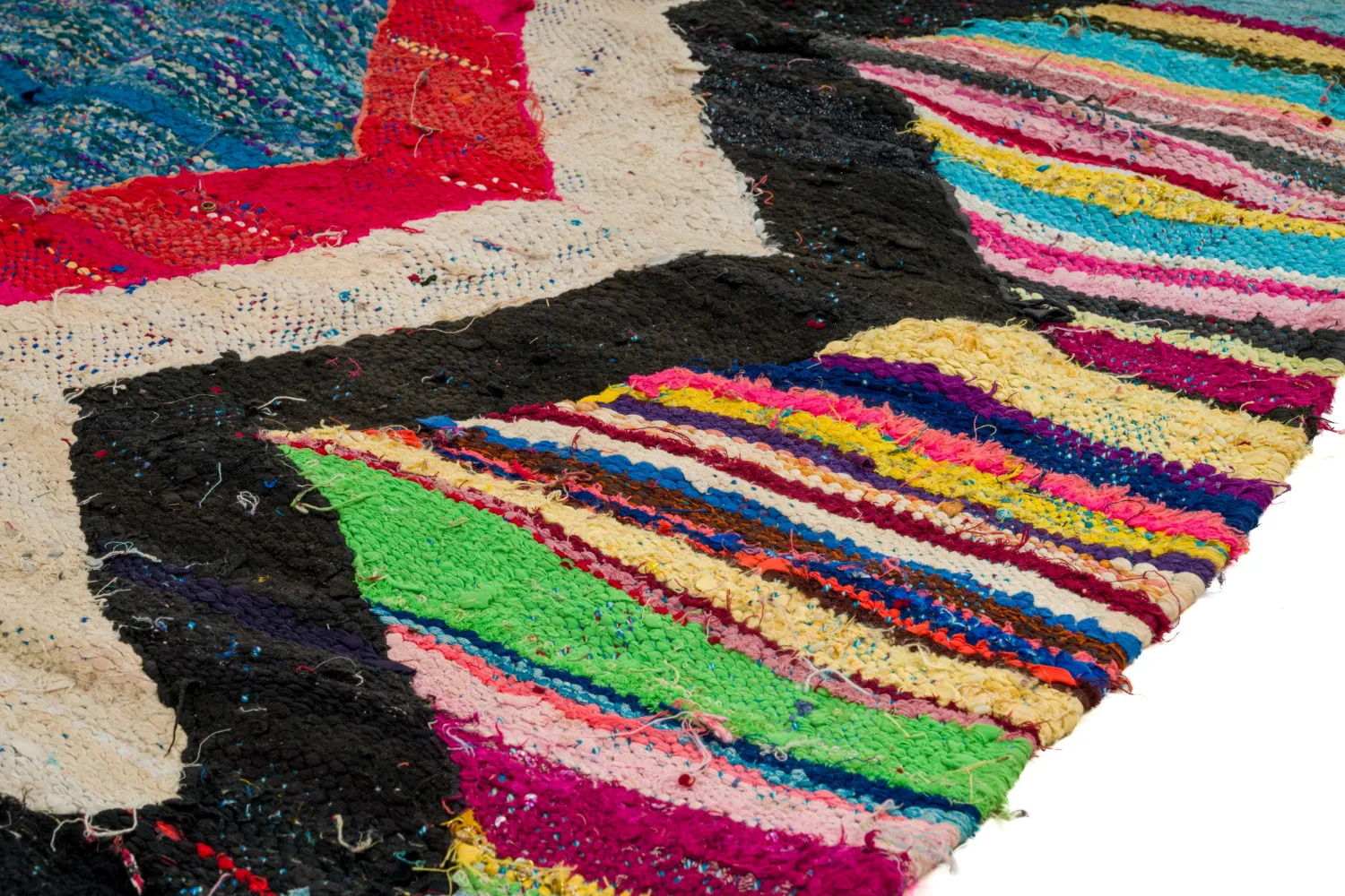 Tapete Berbere Marroquino Boucherouite 125 x 265 cm