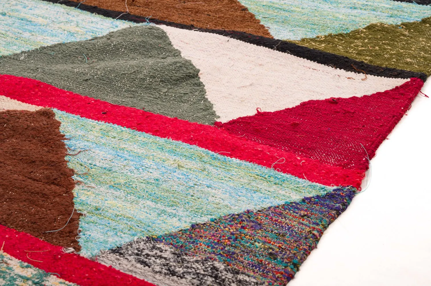 Tapete Berbere Marroquino Boucherouite 145 x 220 cm