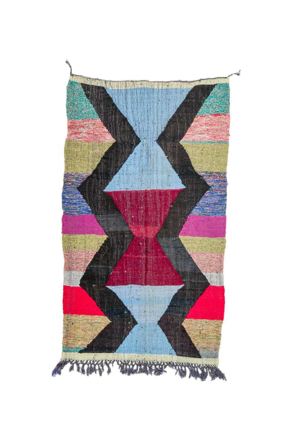 Tapete Berbere Marroquino Boucherouite 135 x 240 cm