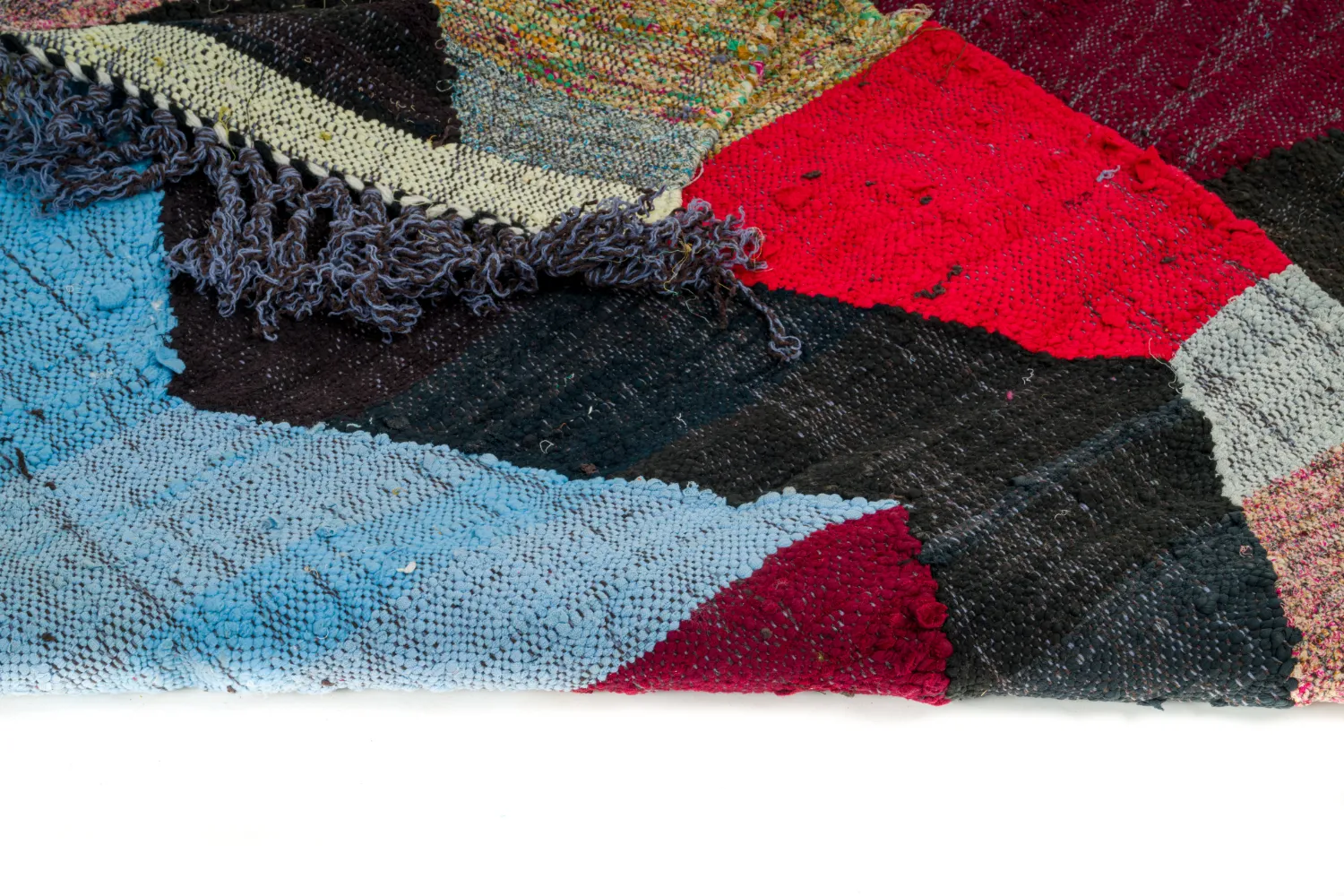 Tapete Berbere Marroquino Boucherouite 135 x 240 cm