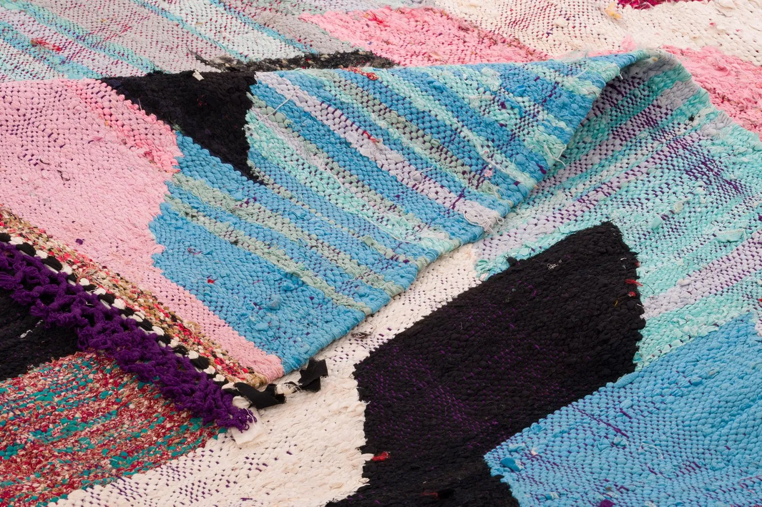 Tapete Berbere Marroquino Boucherouite 150 x 310 cm