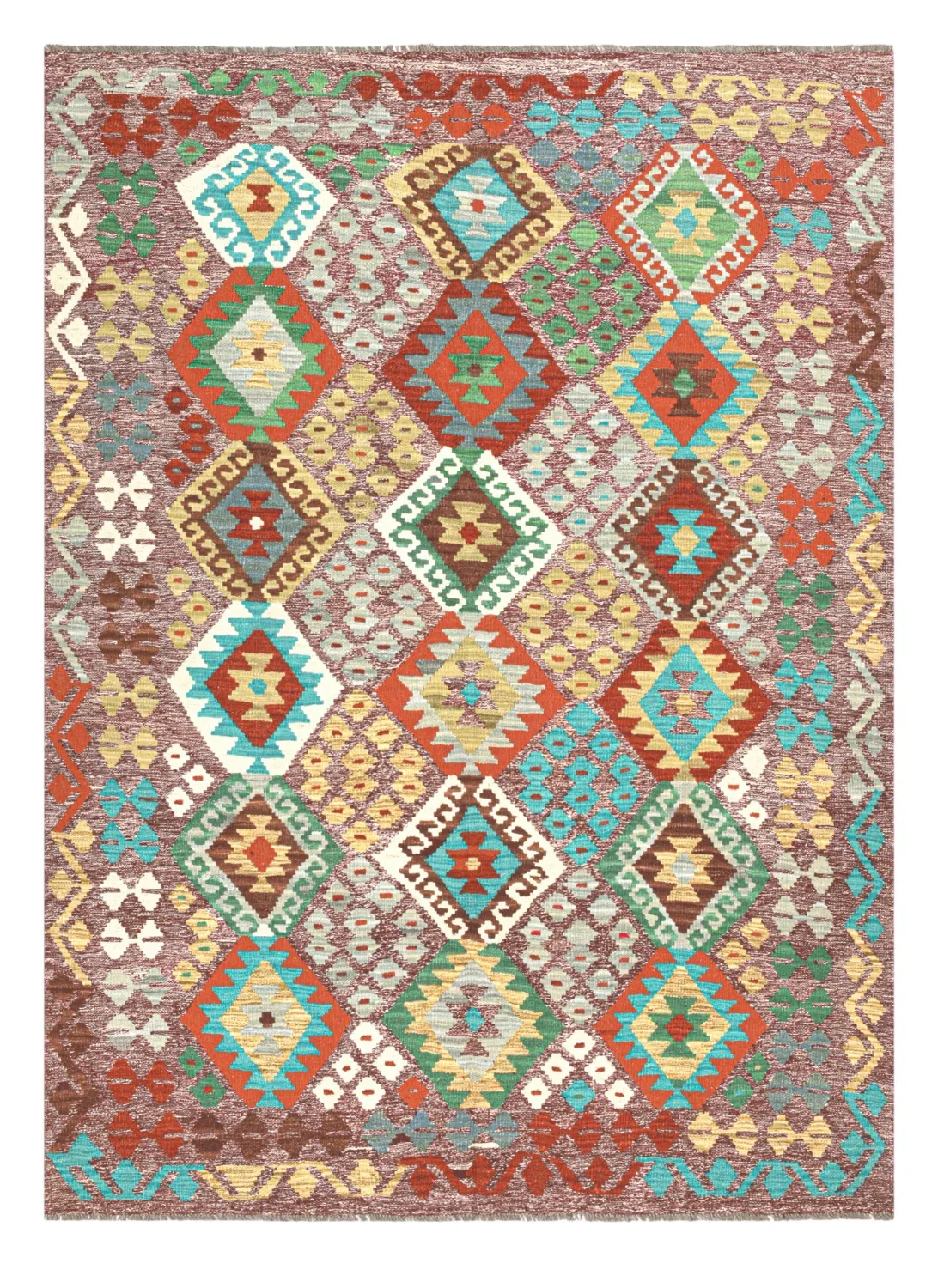 Tapete Oriental - Vegi Kelim Hand Woven - 174 x 241 cm