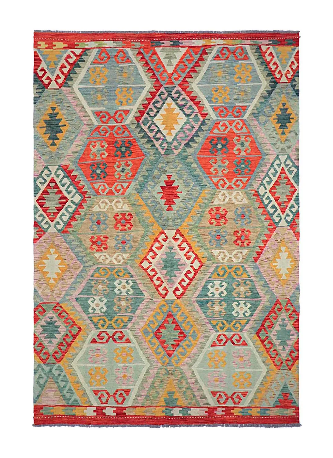 Tapete Oriental - Vegi Kelim Hand Woven - 171 x 253 cm