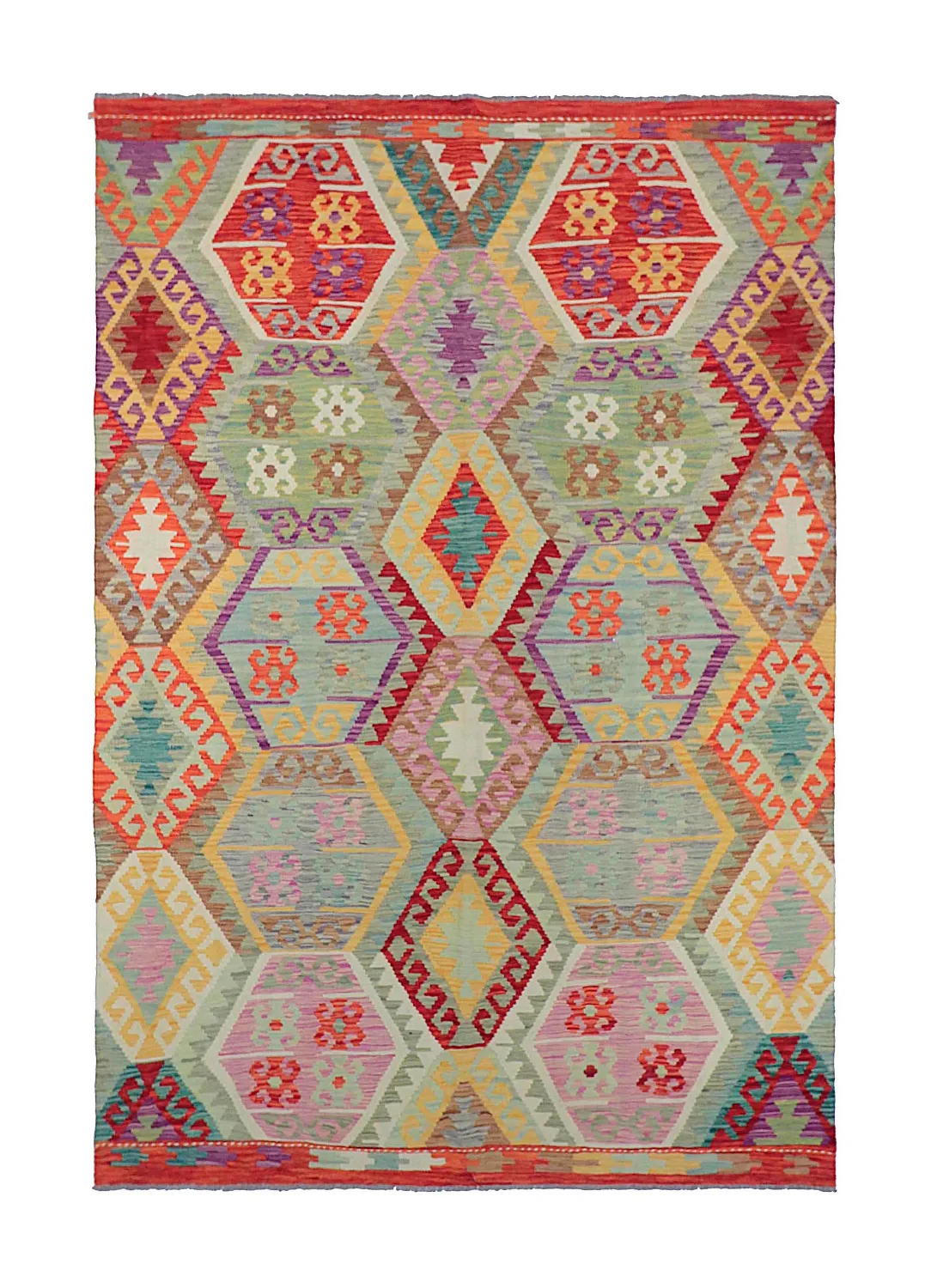 Tapete Oriental - Vegi Kelim Hand Woven - 172 x 256 cm