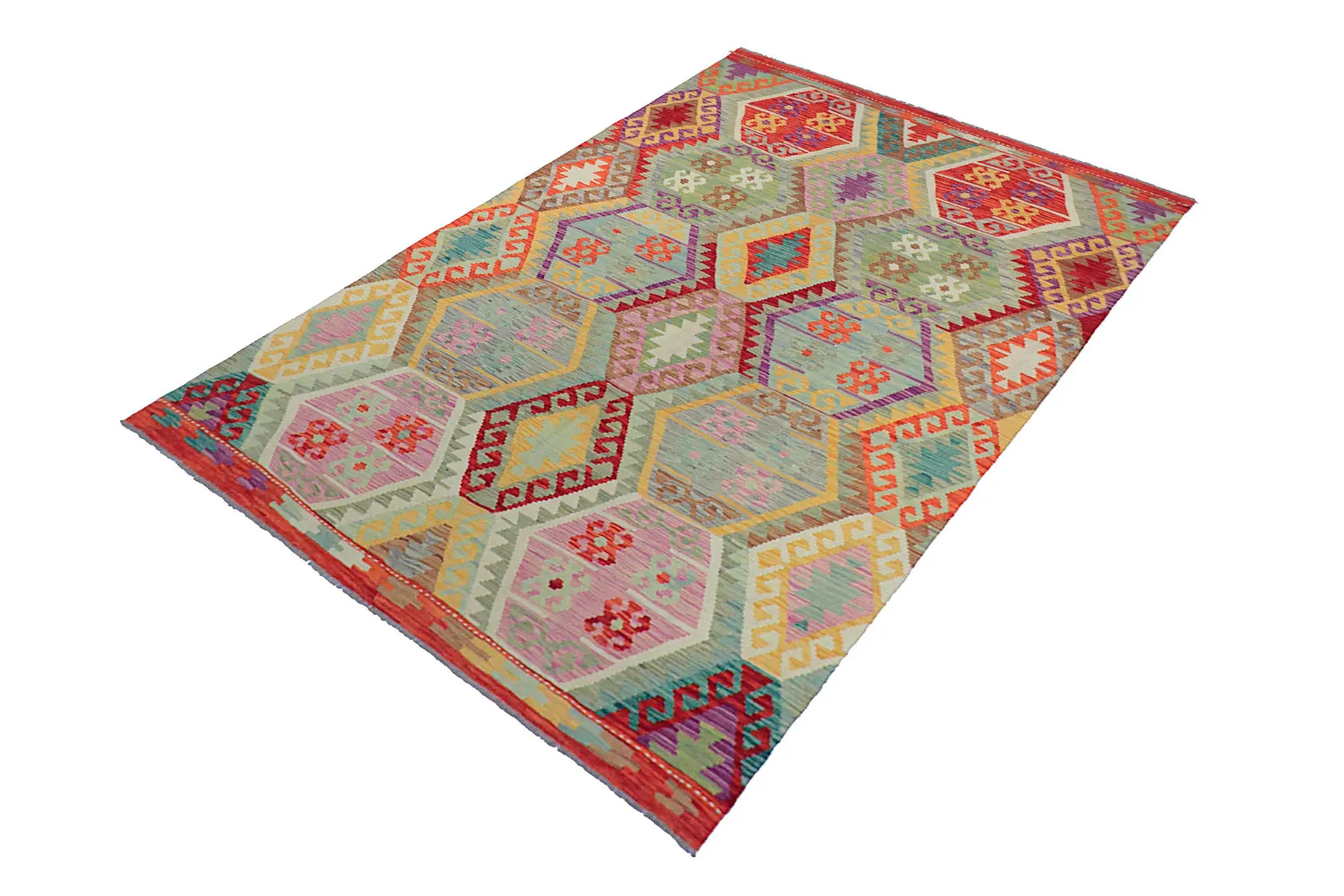 Tapete Oriental - Vegi Kelim Hand Woven - 172 x 256 cm