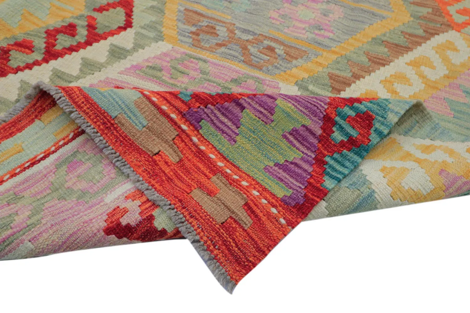 Tapete Oriental - Vegi Kelim Hand Woven - 172 x 256 cm