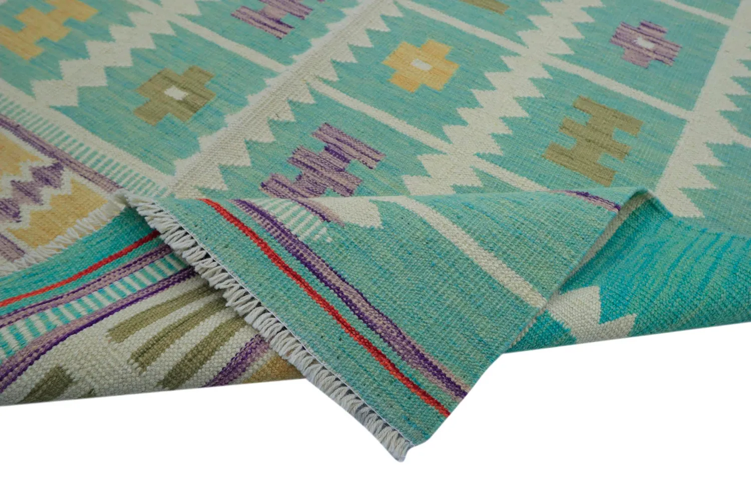 Tapete Oriental - Vegi Kelim Hand Woven - 124 x 179 cm