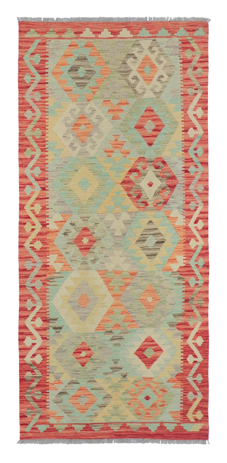 Tapete Oriental - Vegi Kelim Hand Woven - 88 x 199 cm