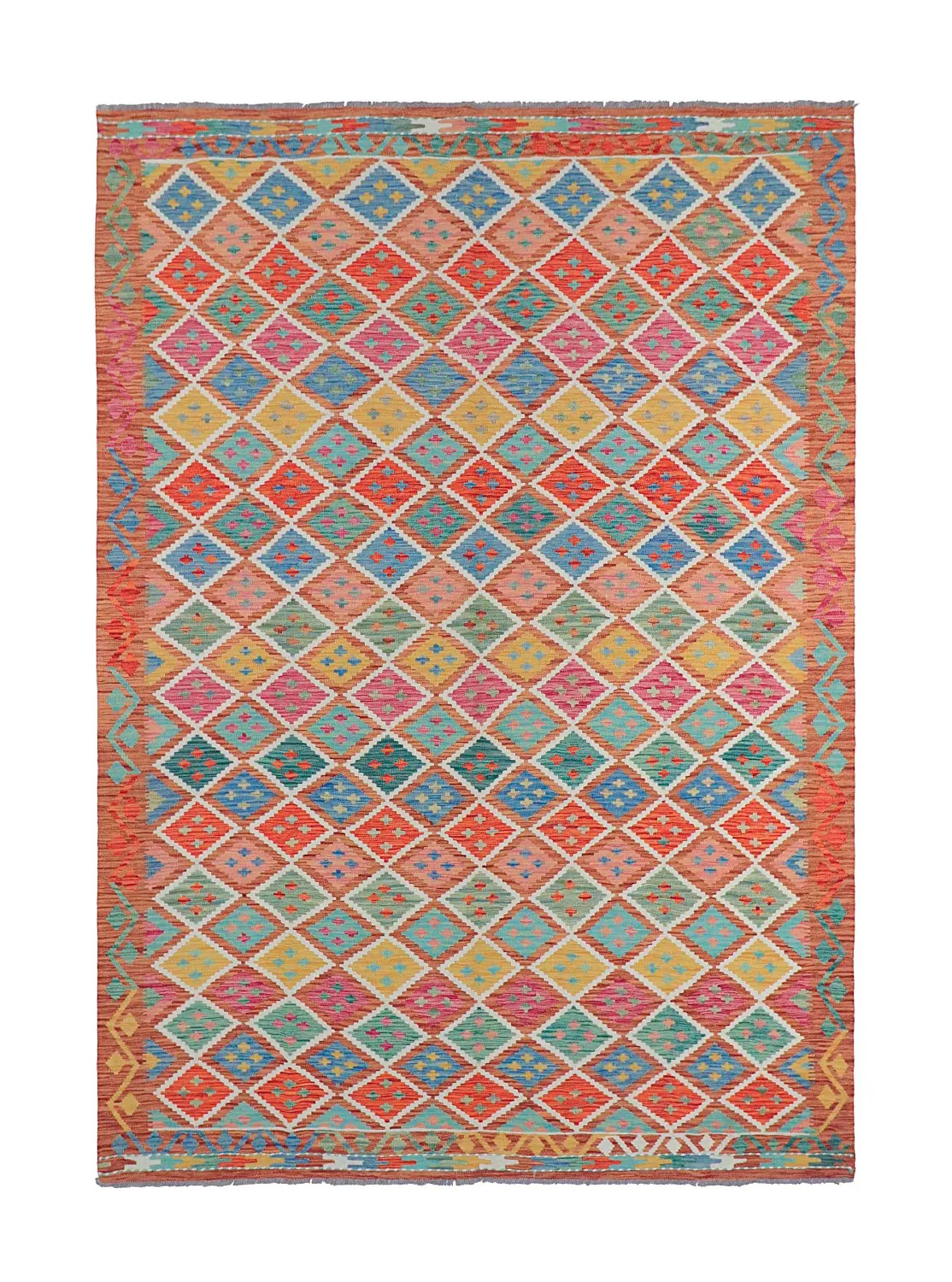 Tapete Oriental - Vegi Kelim Hand Woven - 202 x 294 cm