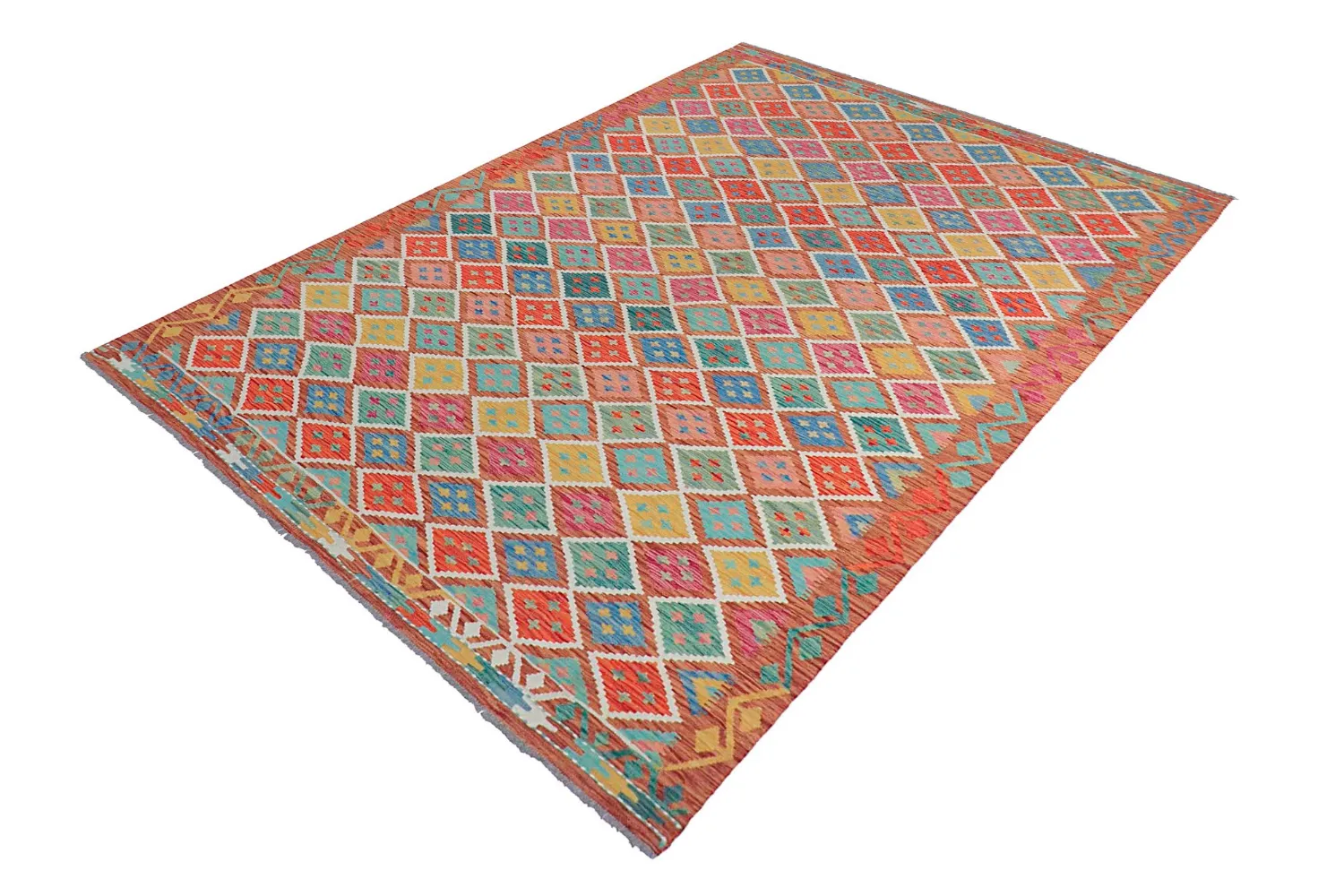 Tapete Oriental - Vegi Kelim Hand Woven - 202 x 294 cm