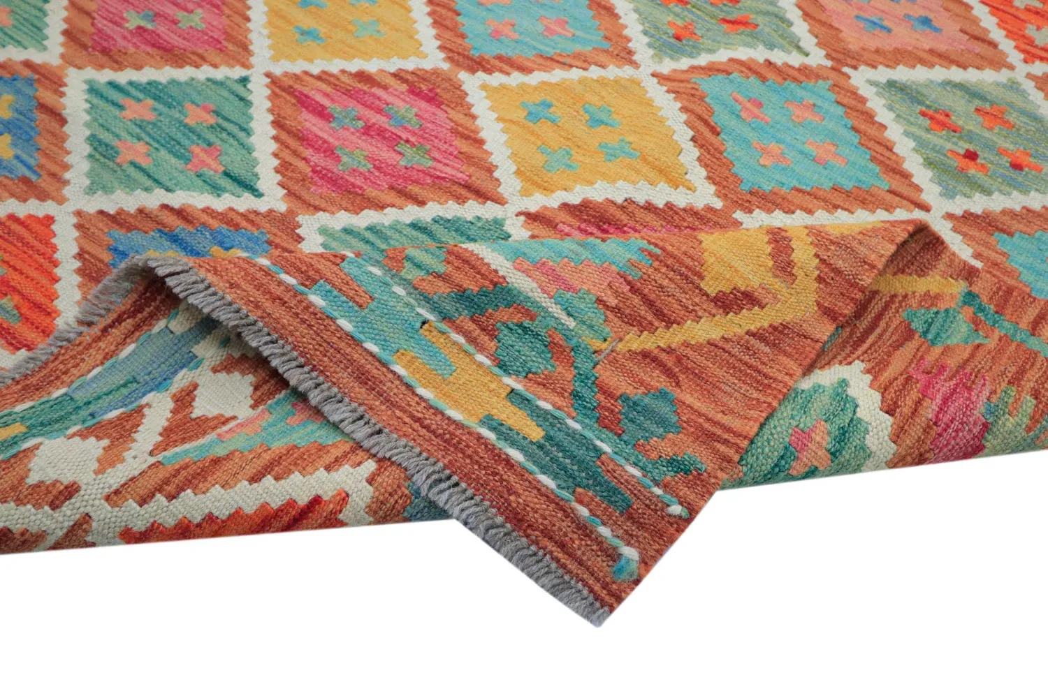 Tapete Oriental - Vegi Kelim Hand Woven - 202 x 294 cm