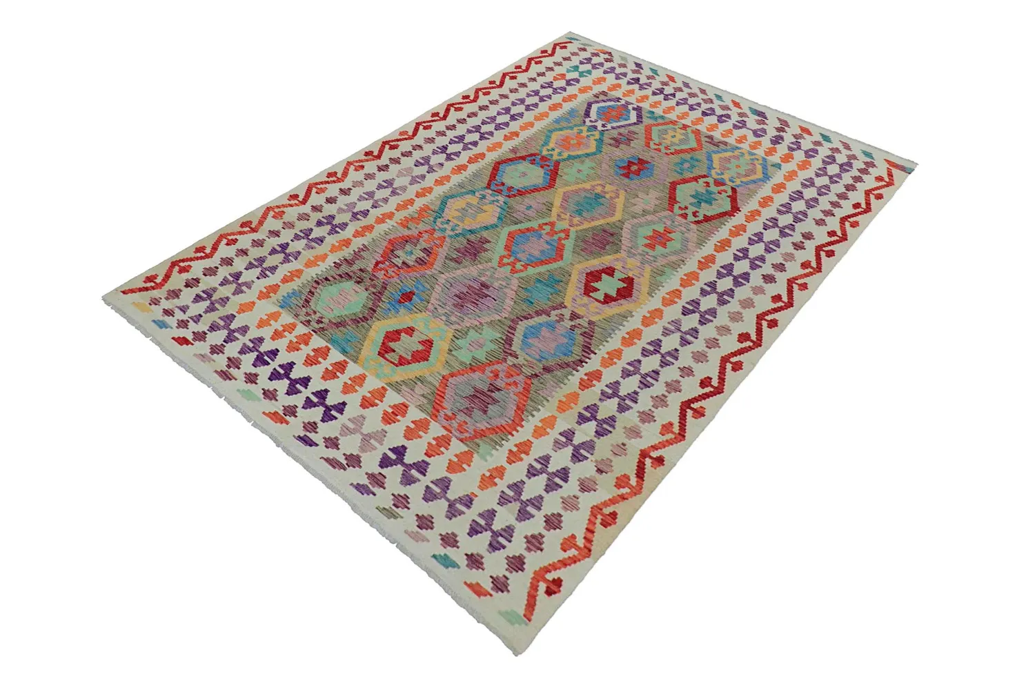 Tapete Oriental - Vegi Kelim Hand Woven - 175 x 245 cm