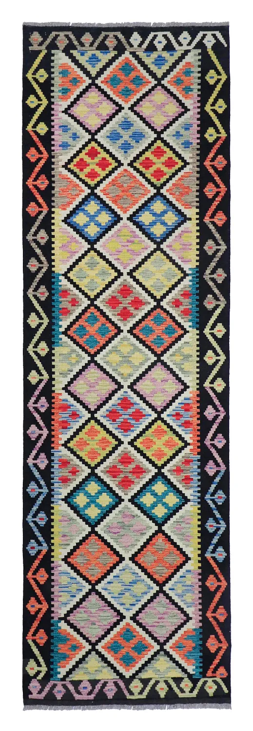 Tapete Oriental - Vegi Kelim Hand Woven - 80 x 268 cm