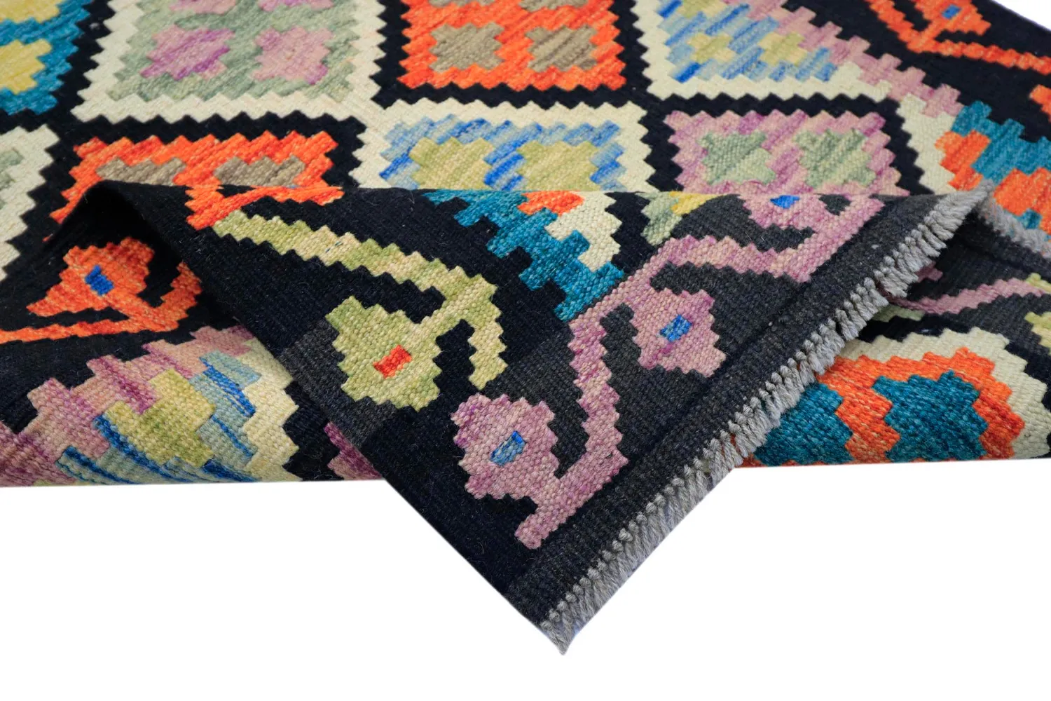 Tapete Oriental - Vegi Kelim Hand Woven - 80 x 268 cm