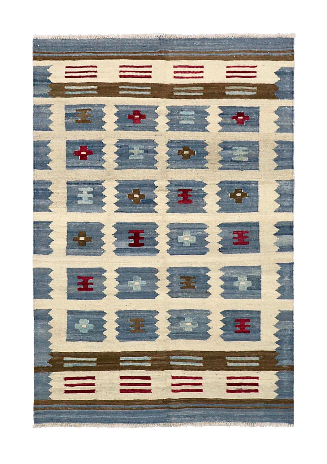 Tapete Oriental - Vegi Kelim Hand Woven - 100 x 148 cm