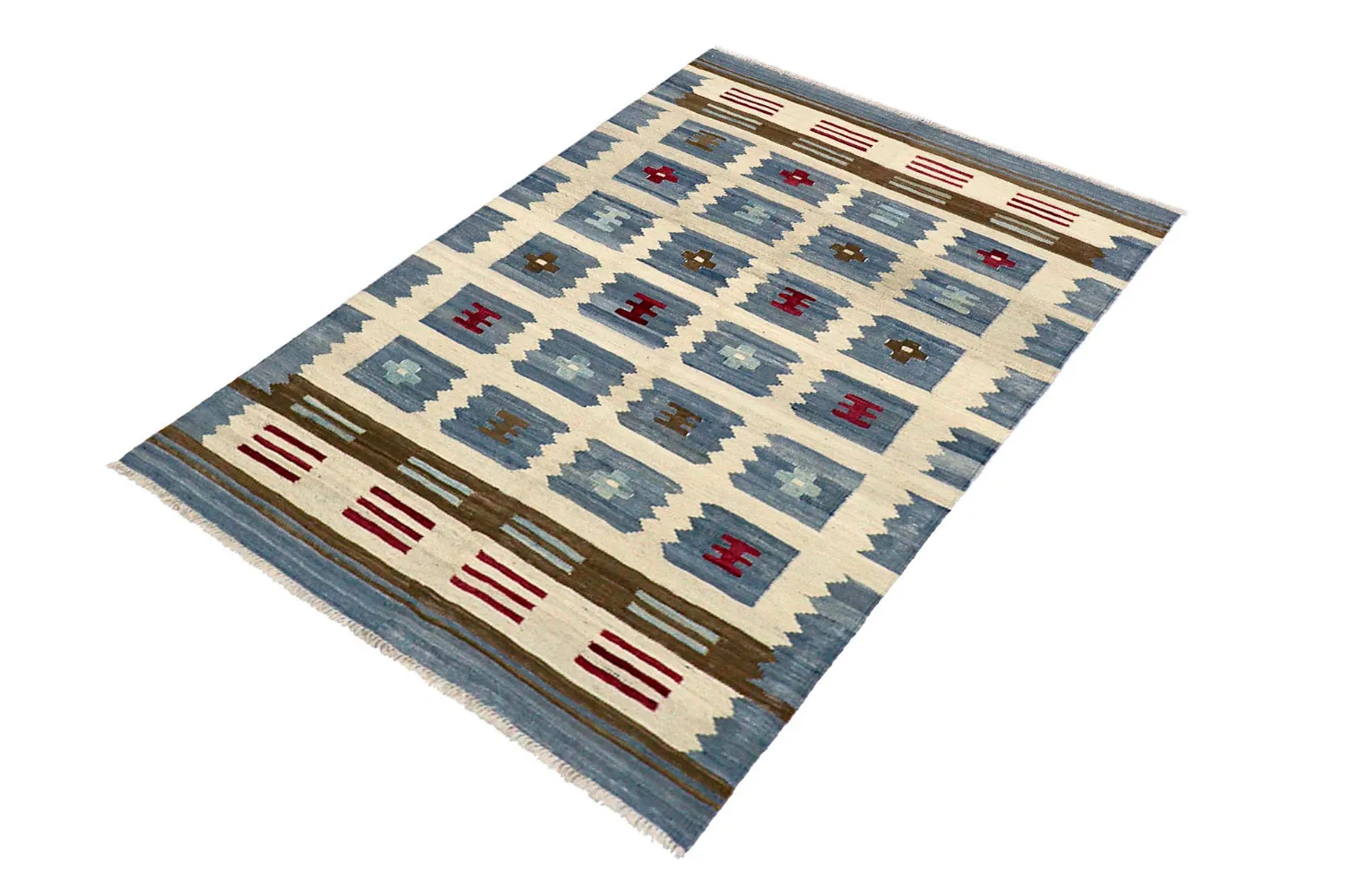 Tapete Oriental - Vegi Kelim Hand Woven - 100 x 148 cm