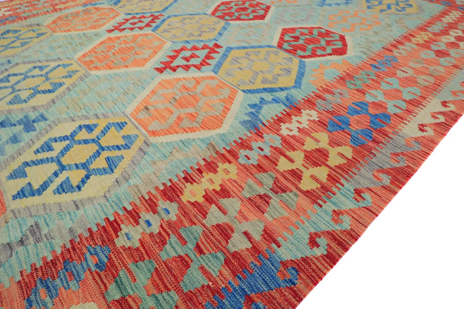 Tapete Oriental - Vegi Kelim Hand Woven - 196 x 292 cm